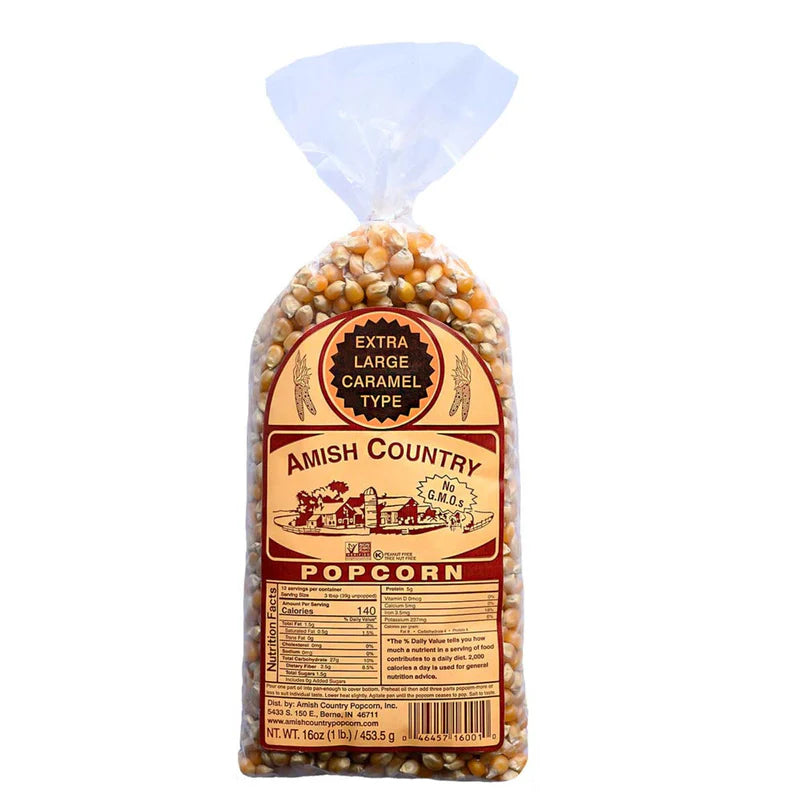 Amish Country Popcorn - Extra Large Caramel Type Popcorn