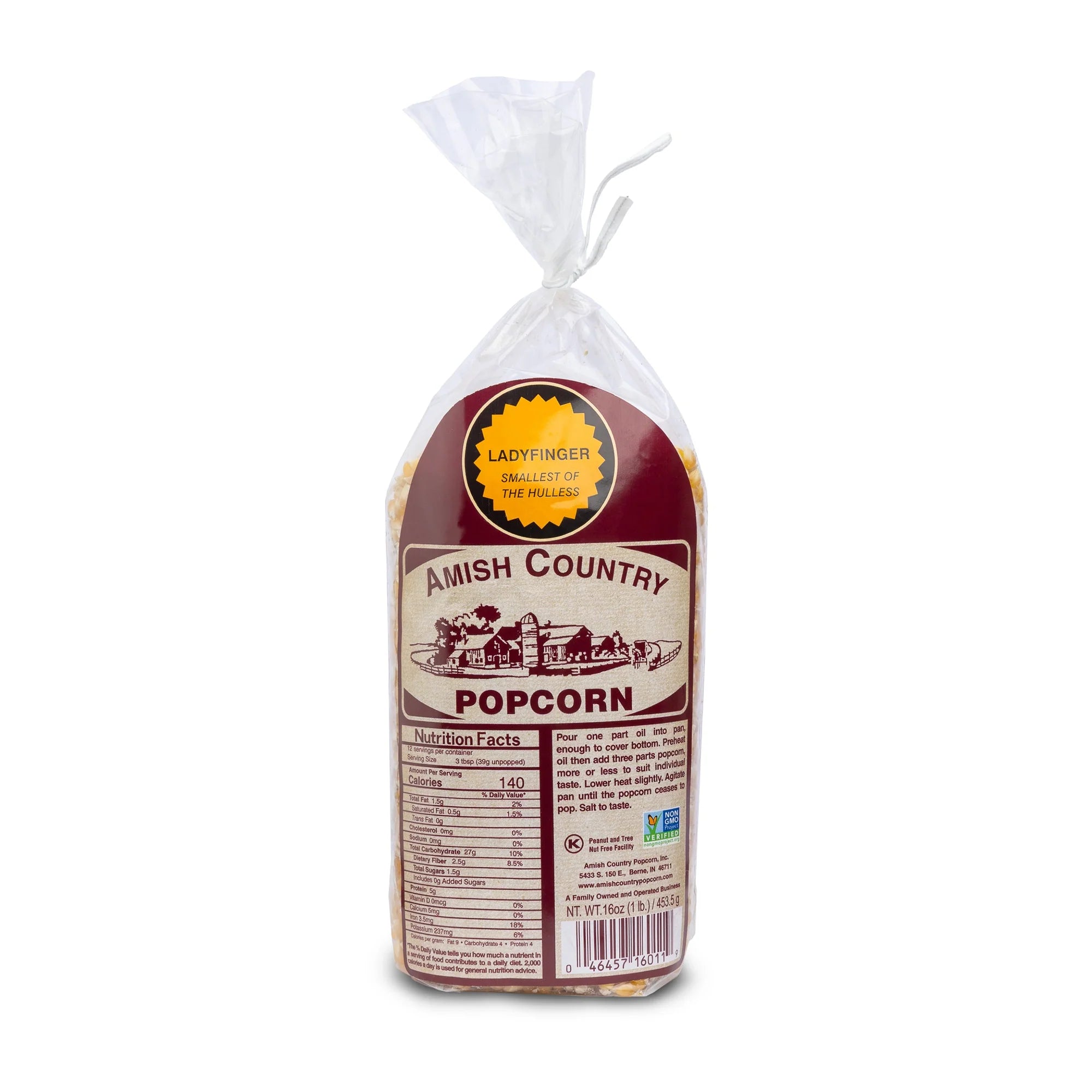 Amish Country Popcorn - Ladyfinger Popcorn