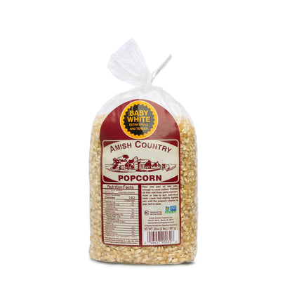 Amish Country Popcorn - Baby White Hulless Popcorn