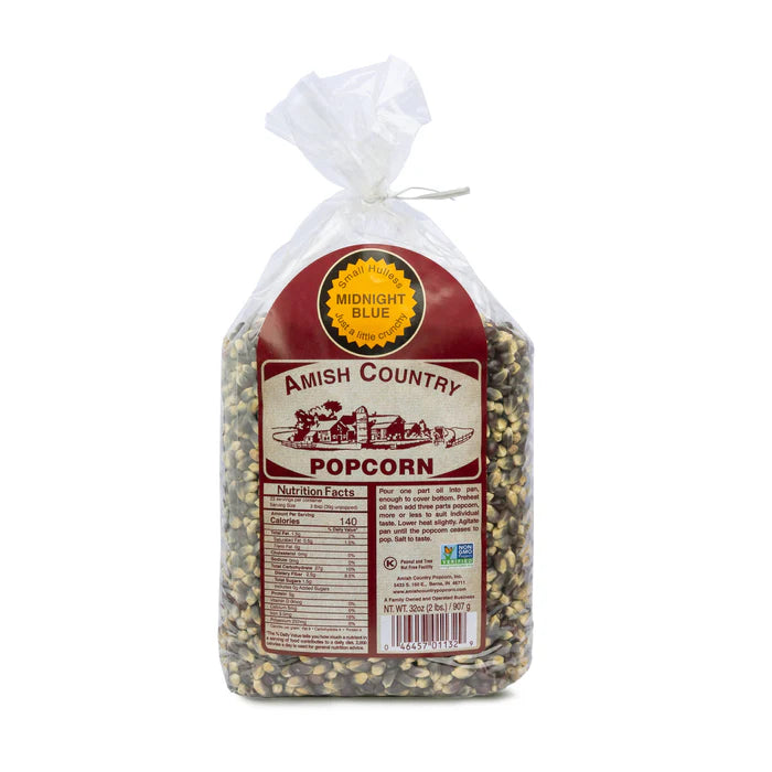 Amish Country Popcorn - Midnight Blue Hulless Popcorn