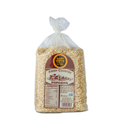 Amish Country Popcorn - Baby White Hulless Popcorn
