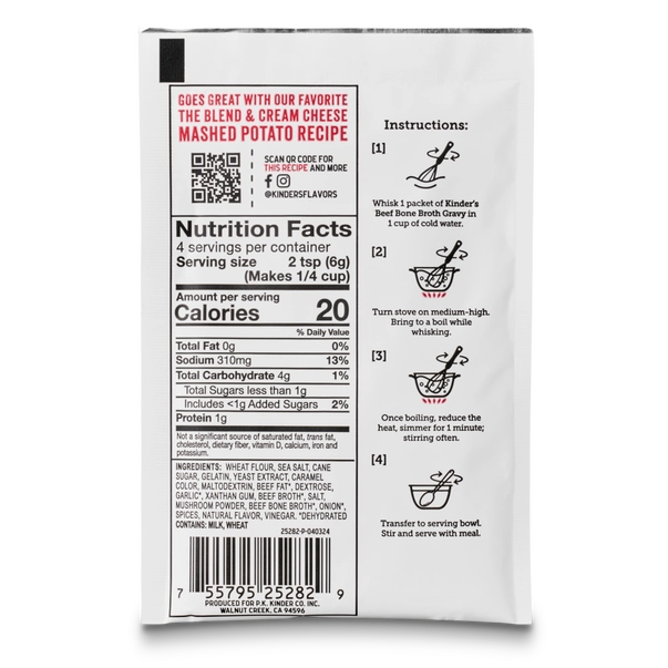 Kinder's - Classic Beef Bone Broth Gravy with Sea Salt and Herbs