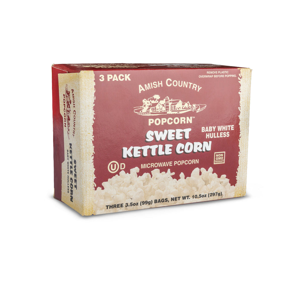 Amish Country Popcorn - 3pk Sweet Kettle Microwave Popcorn