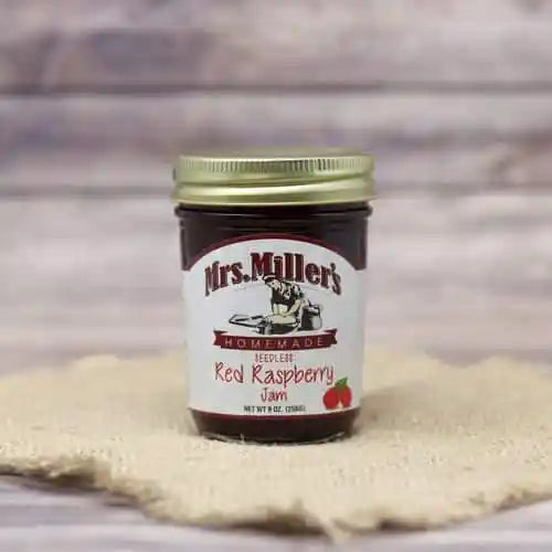Mrs Miller's - Red Raspberry Jam (Seedless) - 9 oz